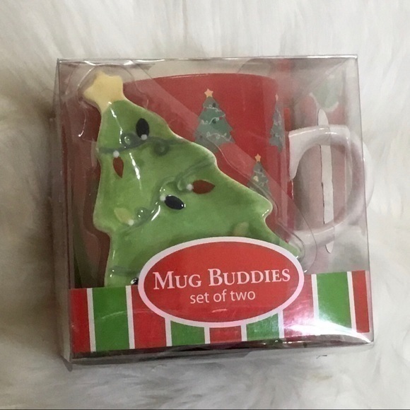 Other - Christmas Mug with Tea Bag or Spoon Rest Dish